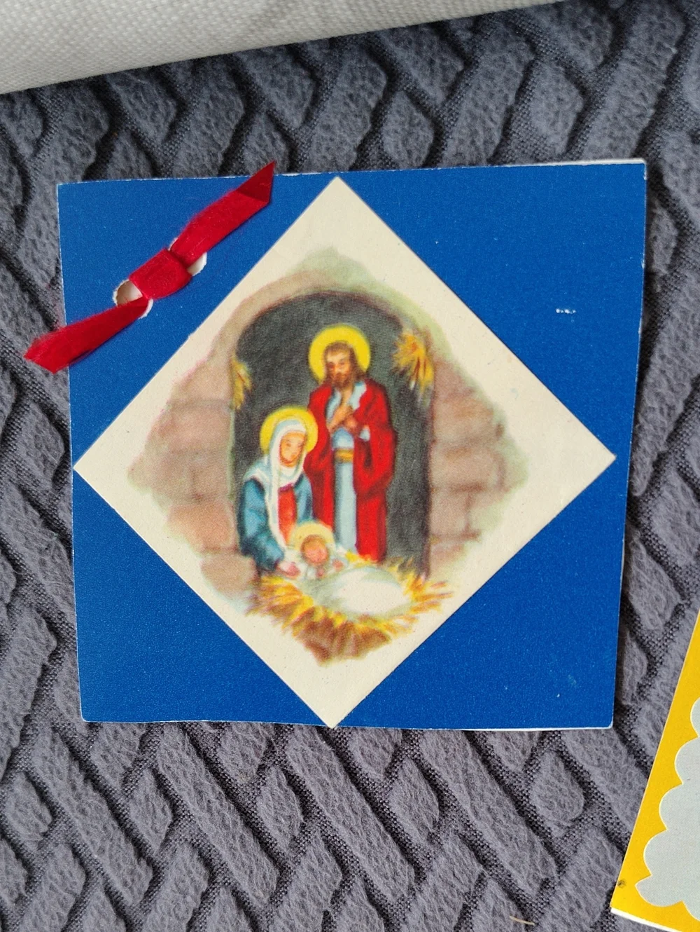 Set Of 10 True Vintage Handmade Religious Christmas Tags